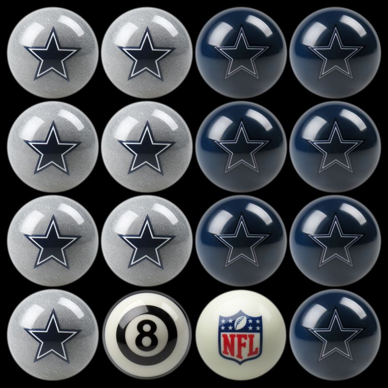 Dallas Cowboys Pool Balls Cowboys Billiards Balls Cowboys Pool Balls